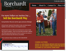 Tablet Screenshot of borchardtauction.com